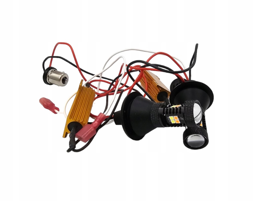 Led drl поворотники + денні ходові вогні smd 2w1 bau15s py21w ultra mocne Київ