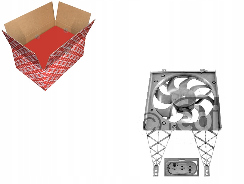 фото №1, Вентилятор радіатора з корпус seat cordoba ibiz