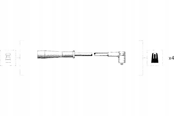 фото №2, Дроти запалювання renault magneti marelli