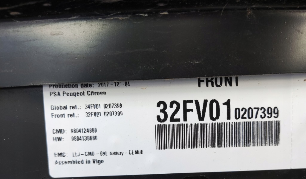 Акумулятор акумулятор partner berlingo 3 13.5 kwh 9804124880 9804138680 Київ