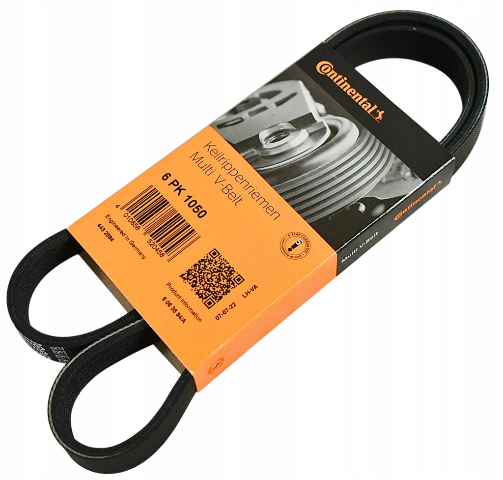 фото №1, Continental 6pk1660 ремень клиновой многоручьевой