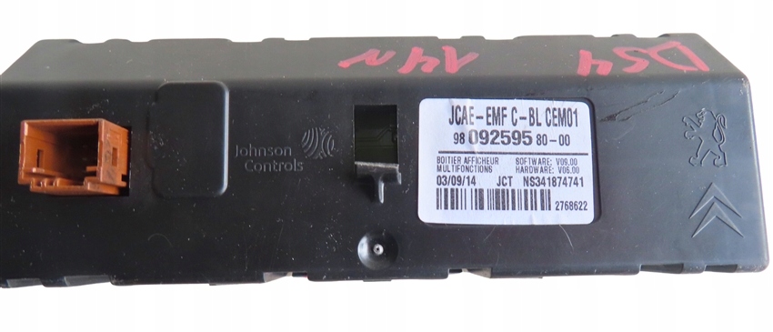 фото №3, Дисплей citroen c4 ii ds4 2011-2015 rok 9809259580 00