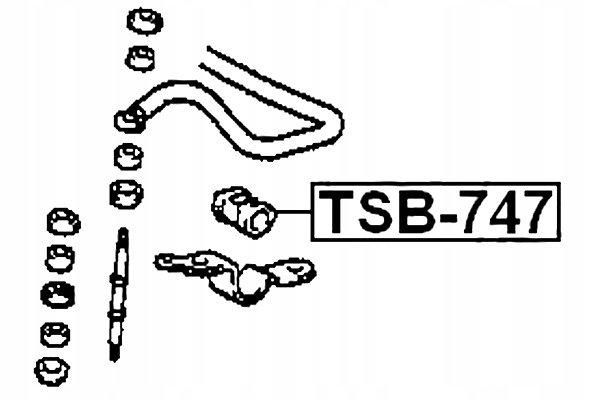 фото №2, Febest tsb-747 підвіска, стабілізатор