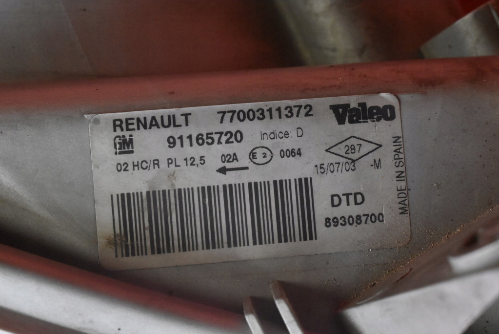 фото №9, Фара правый лампа перед eu 7700311372 nissan primastar 1 i 02-06