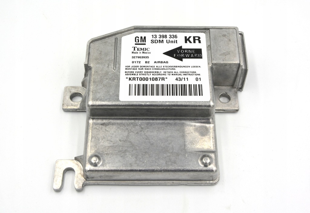 фото №1, Модуль датчик подушка безпеки opel combo corsa c 24417008 13398336