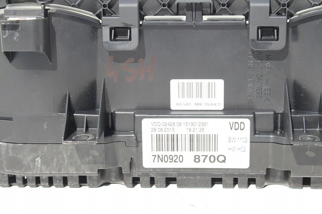фото №6, Vw sharan прилади прилади дизель 7n0920870q 7n0920870qx приладова панель лічильник 7n0 9