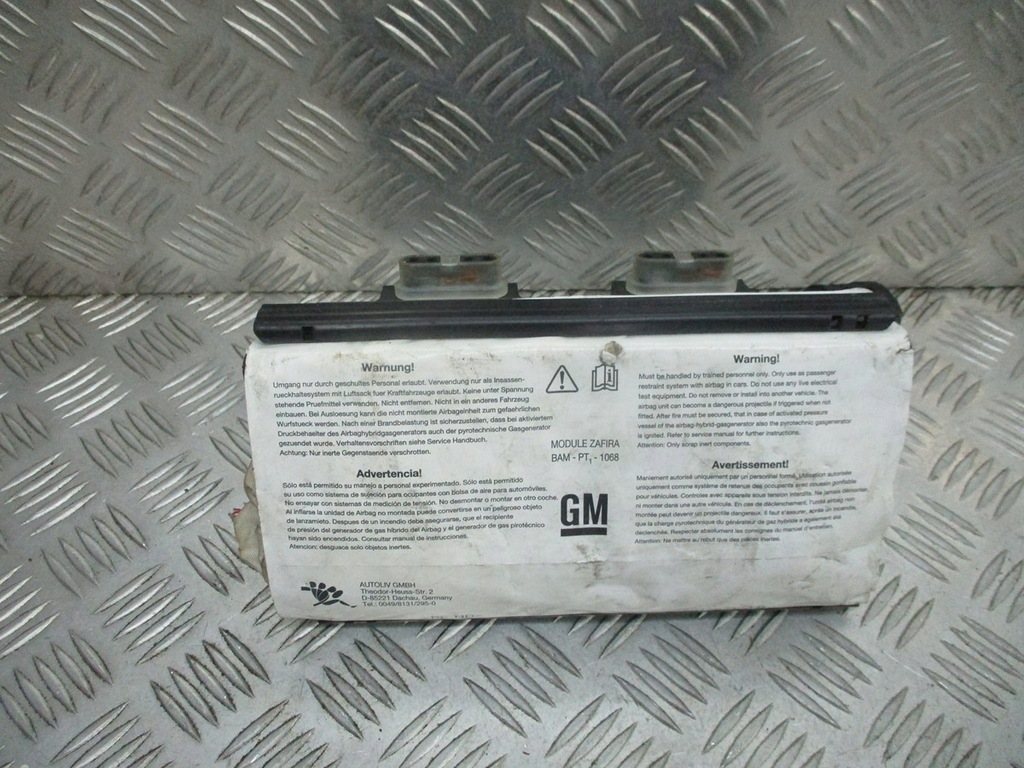 фото №1, Подушка подушка безопасности пассажира opel zafira b