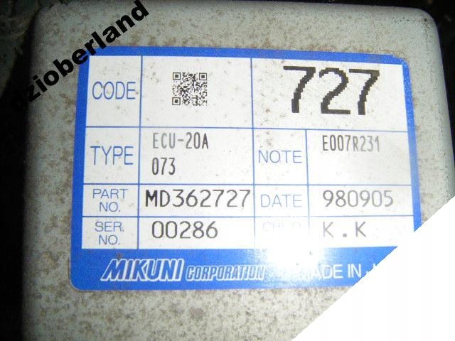 фото №1, Mitsubishi space star 1,8gi бортовий комп'ютер md362727