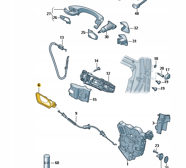 фото №2, Ручка внутрішня перед ліва skoda superb iii 3