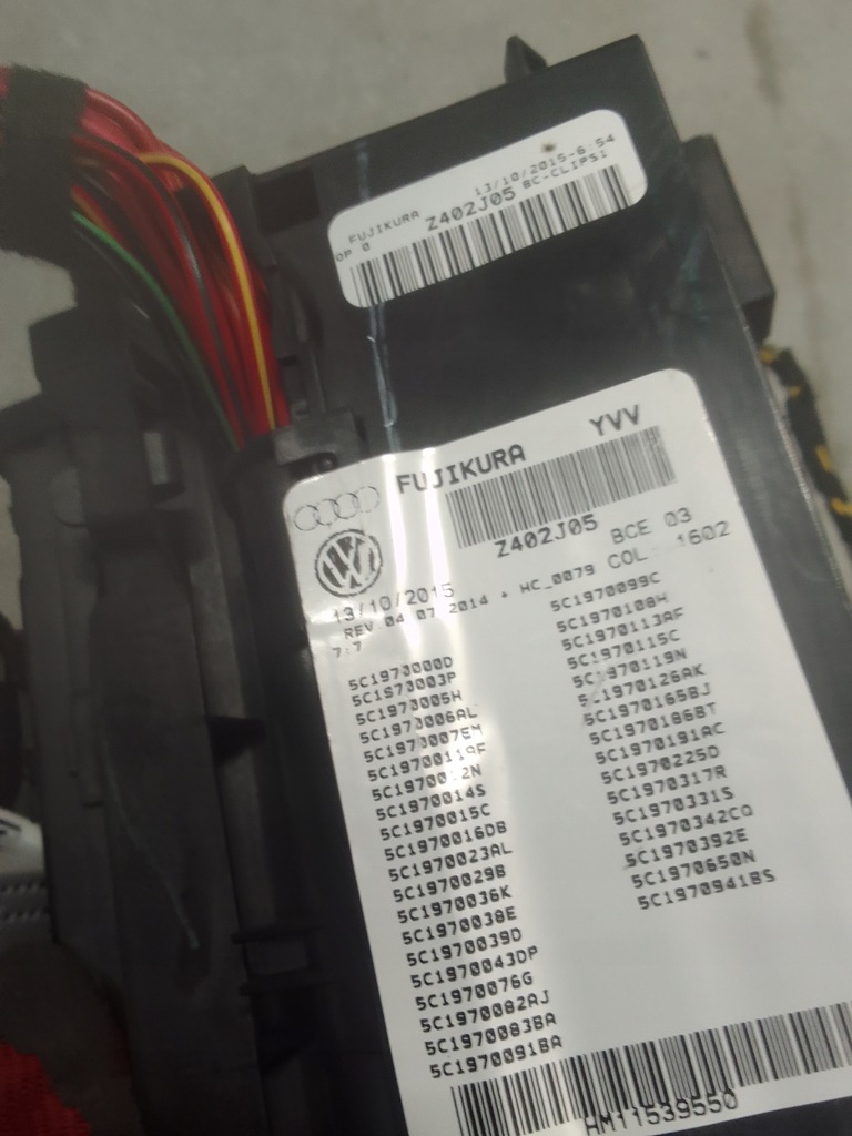 фото №10, Vw beetle 16- жгут электропроводка 1.8b hb usa