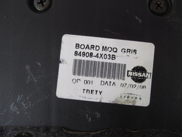 фото №6, Nissan pathfinder iii r51 підлога плита кришка багажника багажника 84908-4x03b