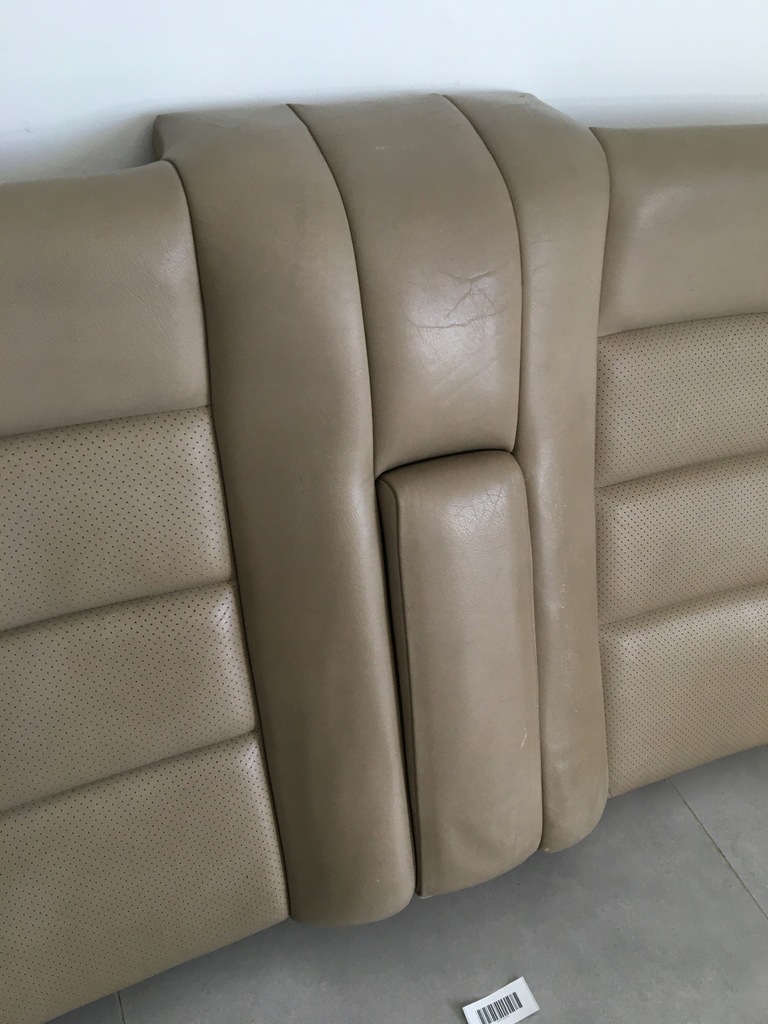 фото №5, Задні спинка заднє сидіння кремовий бежева шкіряний mercedes w124 cabrio a124