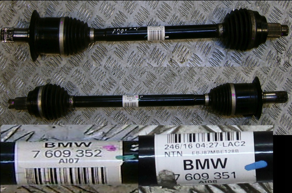 фото №1, Bmw f20 f30 f32 36 привідний вал задня 7609351 7609352