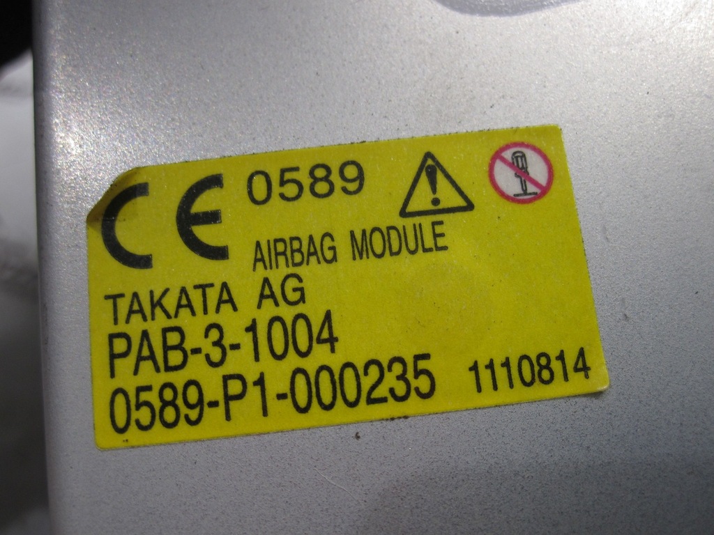 фото №7, Mazda 6 iii gj 14r подушка безпеки подушка пасажира 0589-p1-000235 ghp957x11