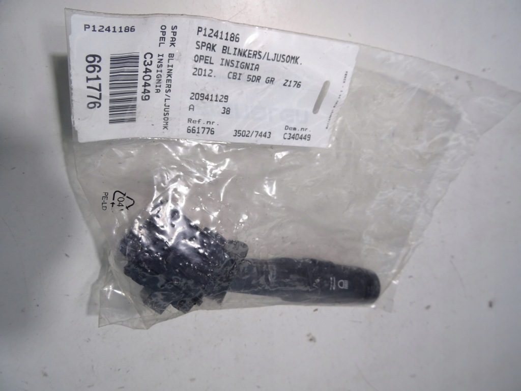 фото №1, Opel insignia переключатель поворотники 20941129 .