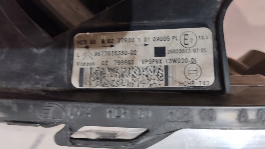 фото №11, Лампа перед передня права ліва citroen ds3 9677038180 9677038380 uk