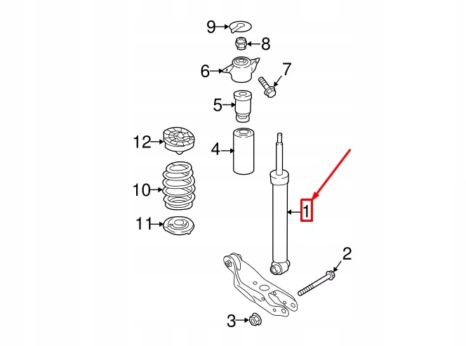 фото №8, Audi a4 avant b9 амортизатор задний 8w0513035ac oem