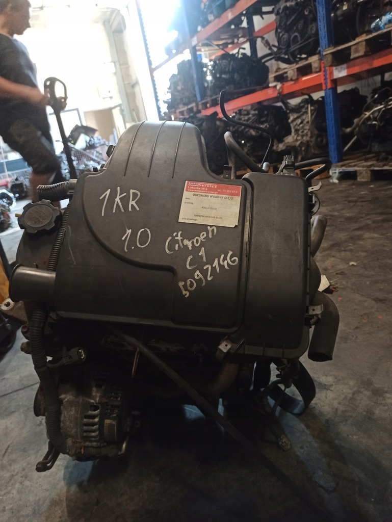 фото №9, Citroen c1 toyota 1.0 b 12v двигатель блок двигателя 1kr-b52 5092146 1krb52