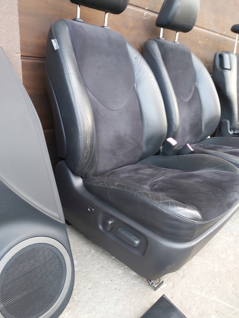 фото №6, Toyota rav4 iii сидіння перед задня шкіра alcantara перехідник van заднє сидіння ремені