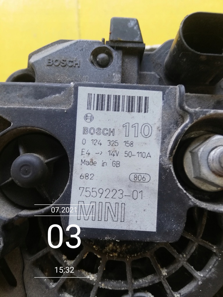 фото №5, Mini cooper one r50 генератор 7559223-01