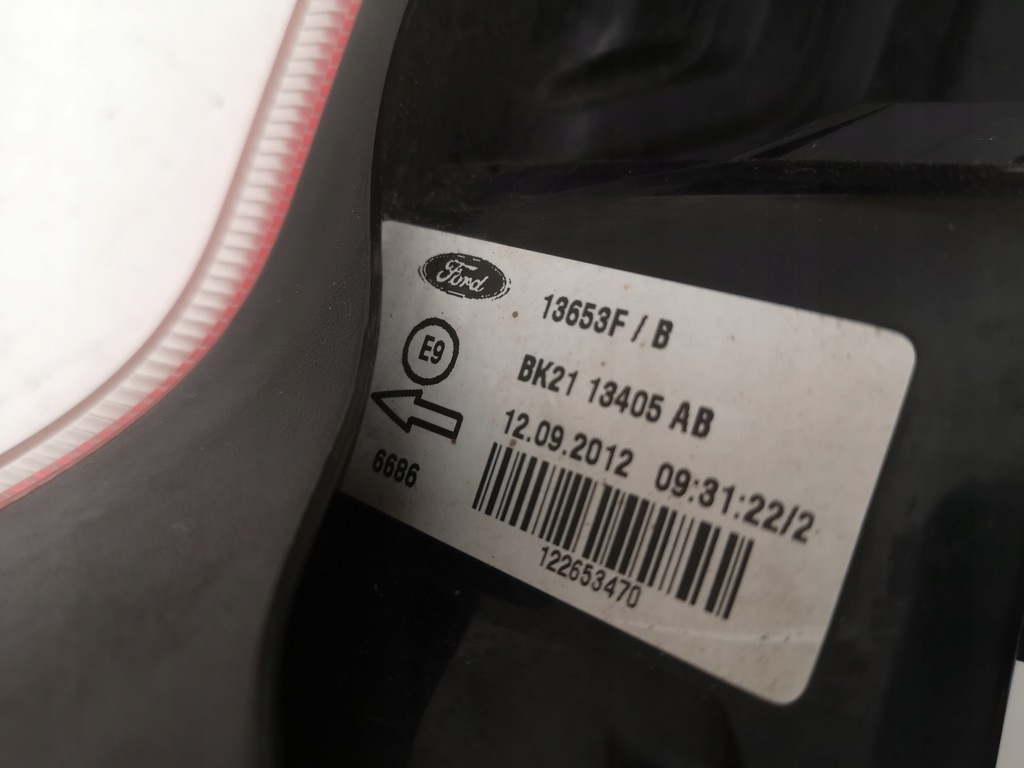 фото №9, Ford transit custom 12- лампа левая bk2113405ab