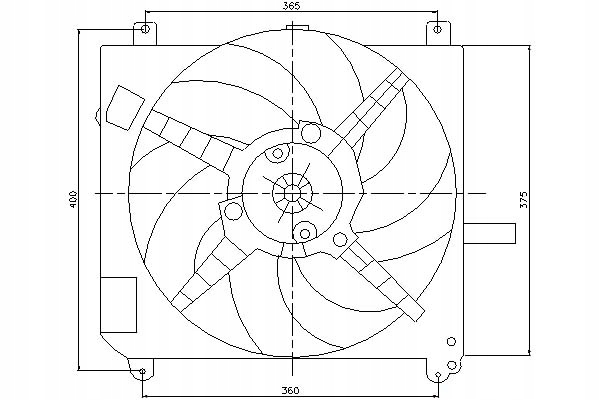 фото №1, Nissens вентилятор радиатора с корпус fiat brav