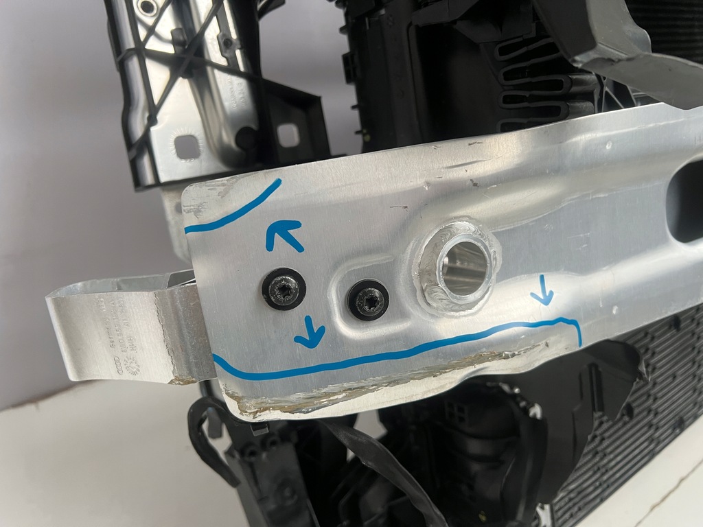 фото №13, Pas передній підсилювач радіатор вентилятор audi a5 8w lift 2.0tdi aut