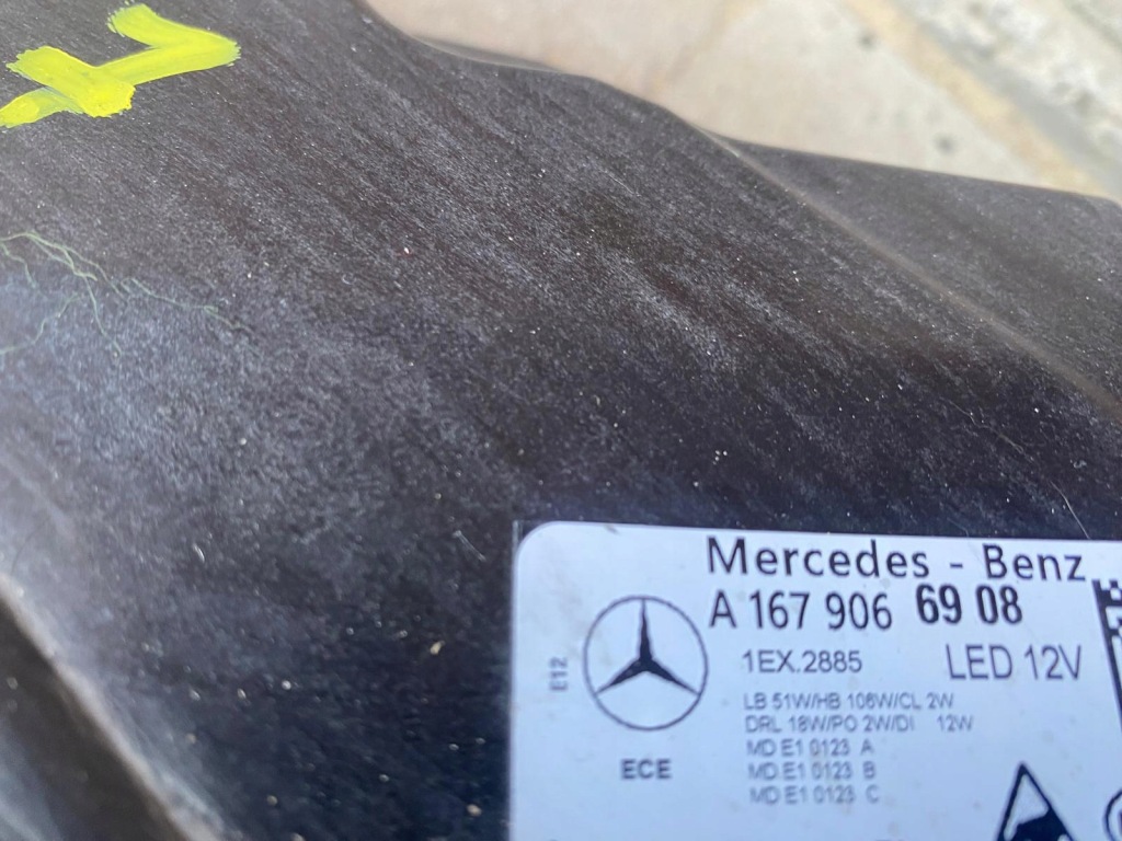 Бампер капот лампа ремень передний mercedes gle 167 рестайлинг  купе multibeam в Украине