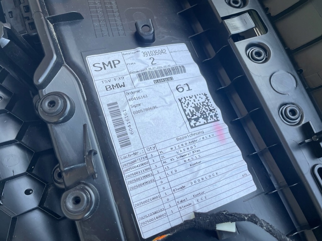 фото №9, Обивка обивка bmw x2 f39 niebieska nić