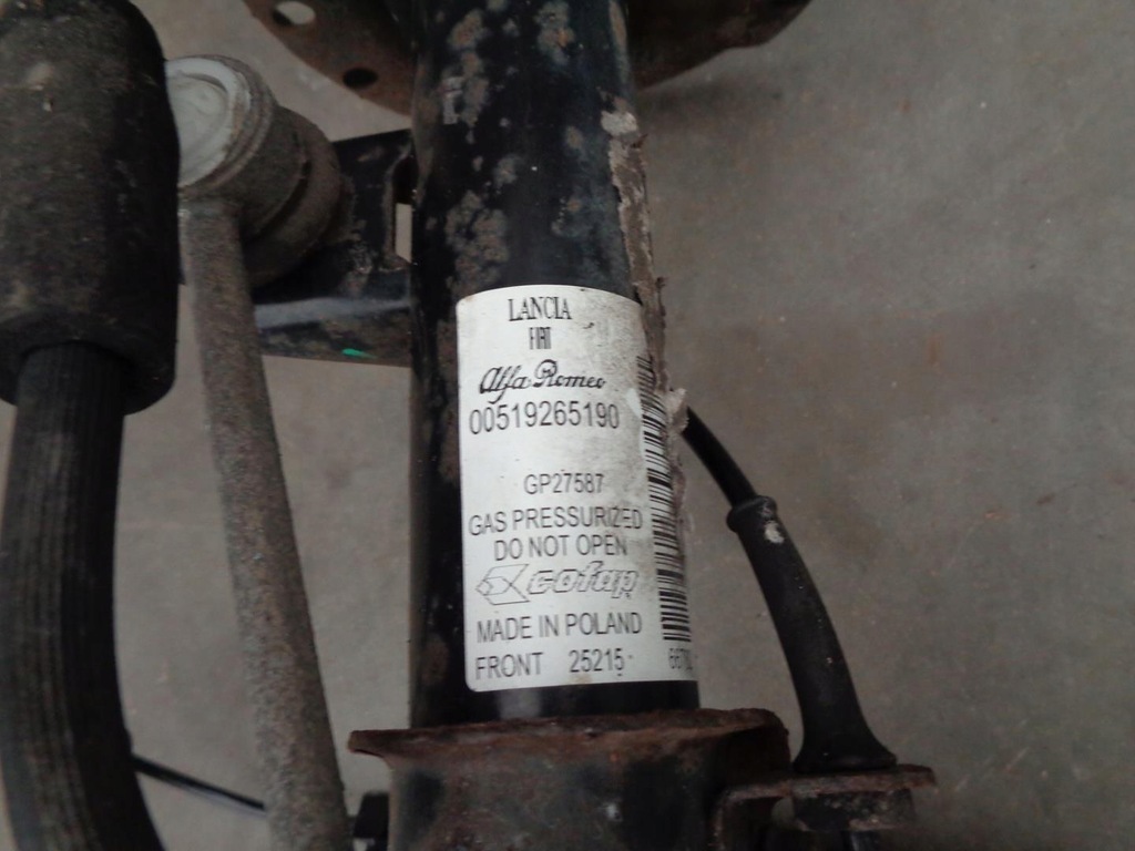 фото №8, Амортизационная стойка поворотный кулак fiat panda 3 iii 1.2 8v 2012- левый передний