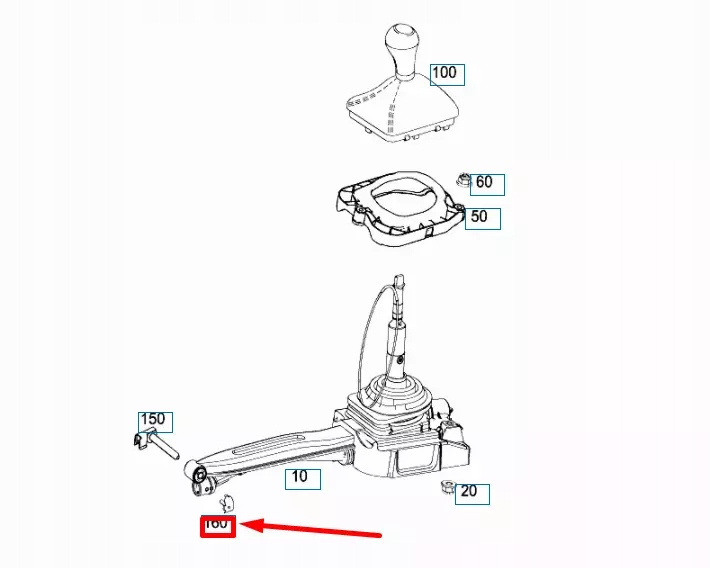 фото №7, Mercedes-benz slk r172 шарова опора тяга перемикання передач a2032670874 oem