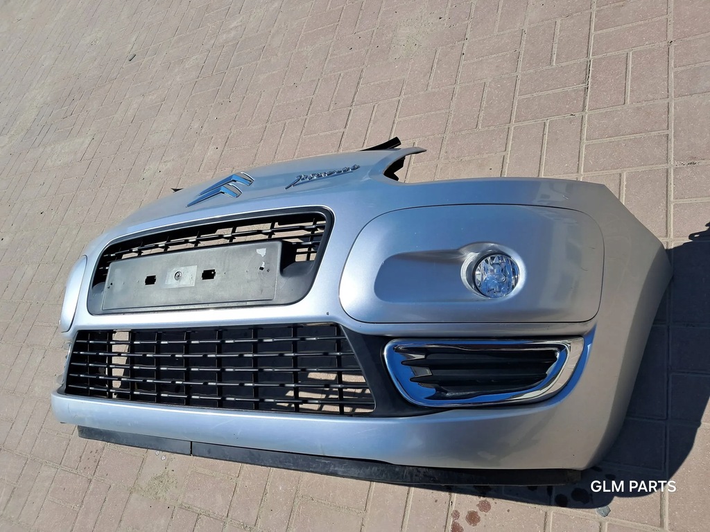 фото №8, Citroen c3 picasso бампер передний kompletny серебристый