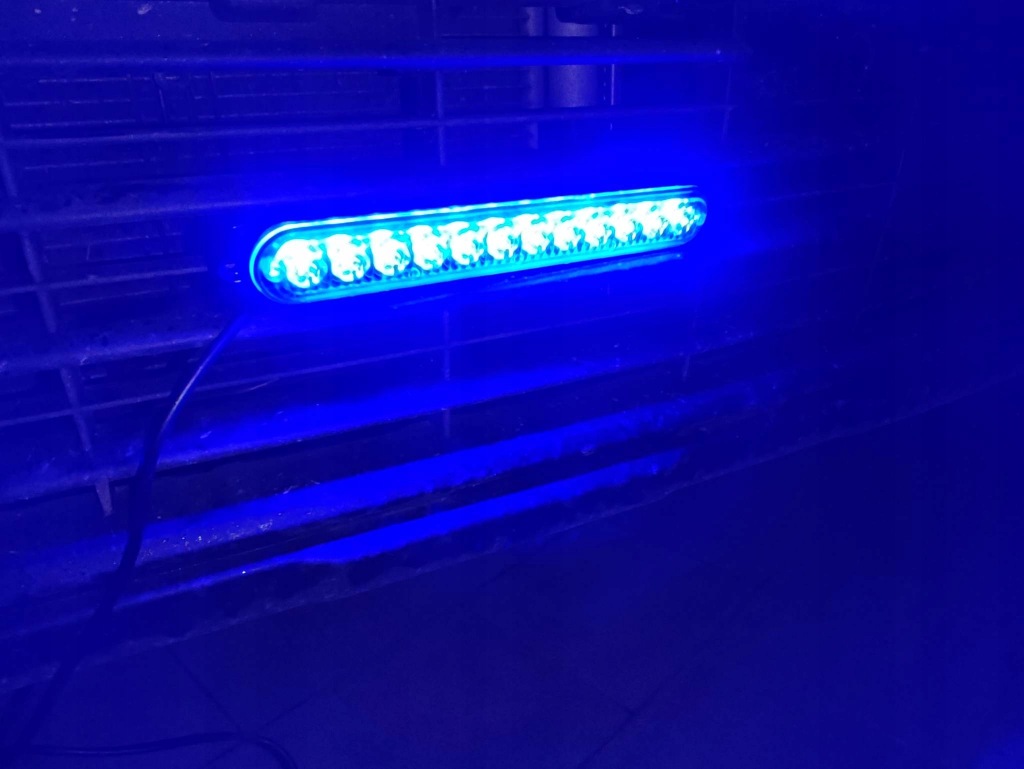 Купить Stroboskop фара предупредительная policja straż 12/24v mocne фонарь  niebieskie