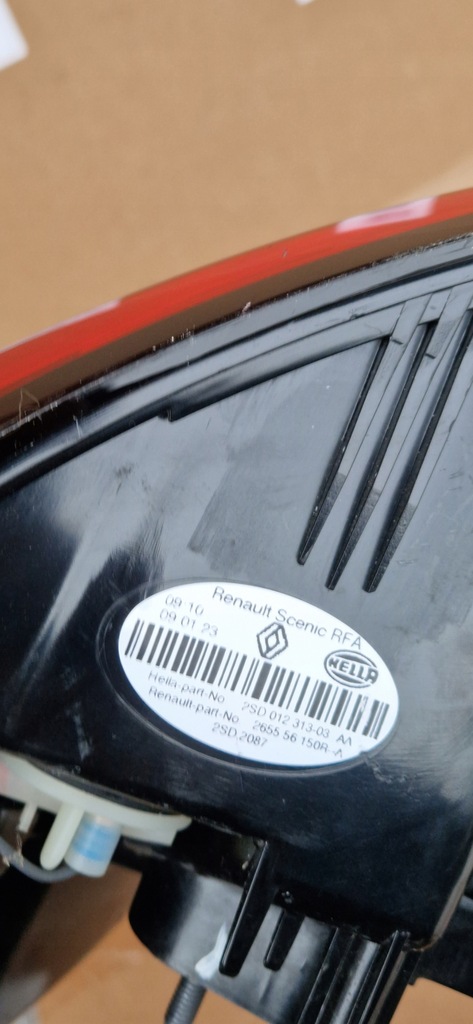 фото №7, Лампа задняя левая renault grand scenic iv 4 europa