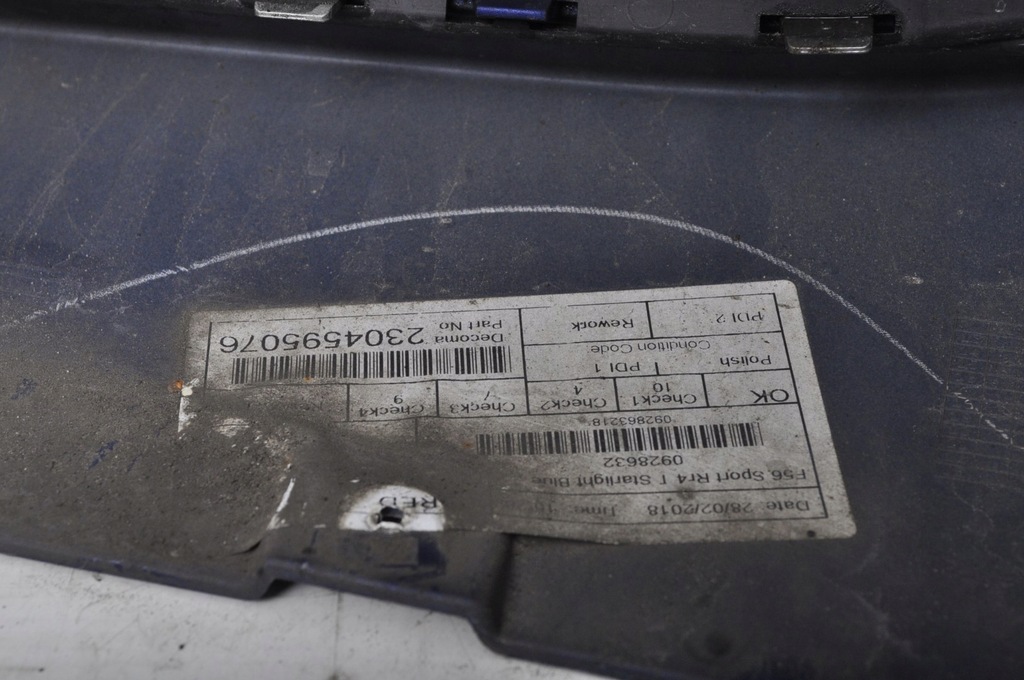 фото №13, Mini cooper s f57 бампер задняя задний pdc b62