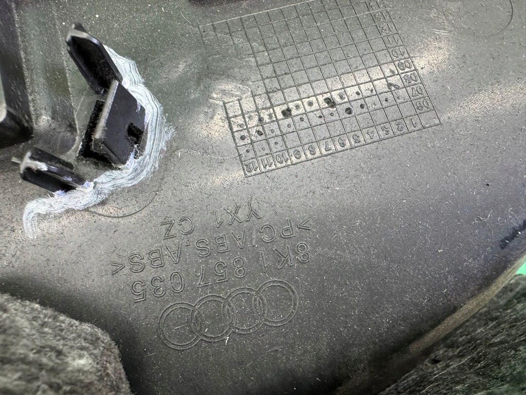 фото №11, Бардачок пасажира полиця чорний 8k1857035 audi a5 8t 07- a4 b8 europa