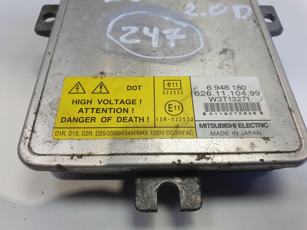 фото №10, Преобразователь volvo s80 ii v70 iii 6948180 6261110499 ксенон модуль