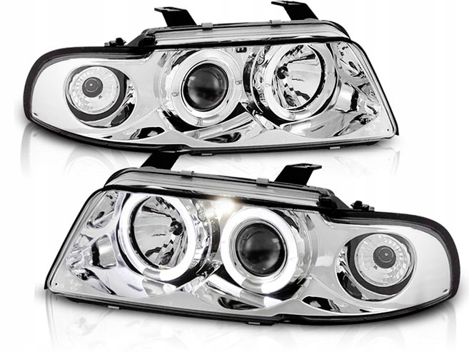 Купить Фонари audi a4 b5 95-98r angel eyes кольца led sonar хром