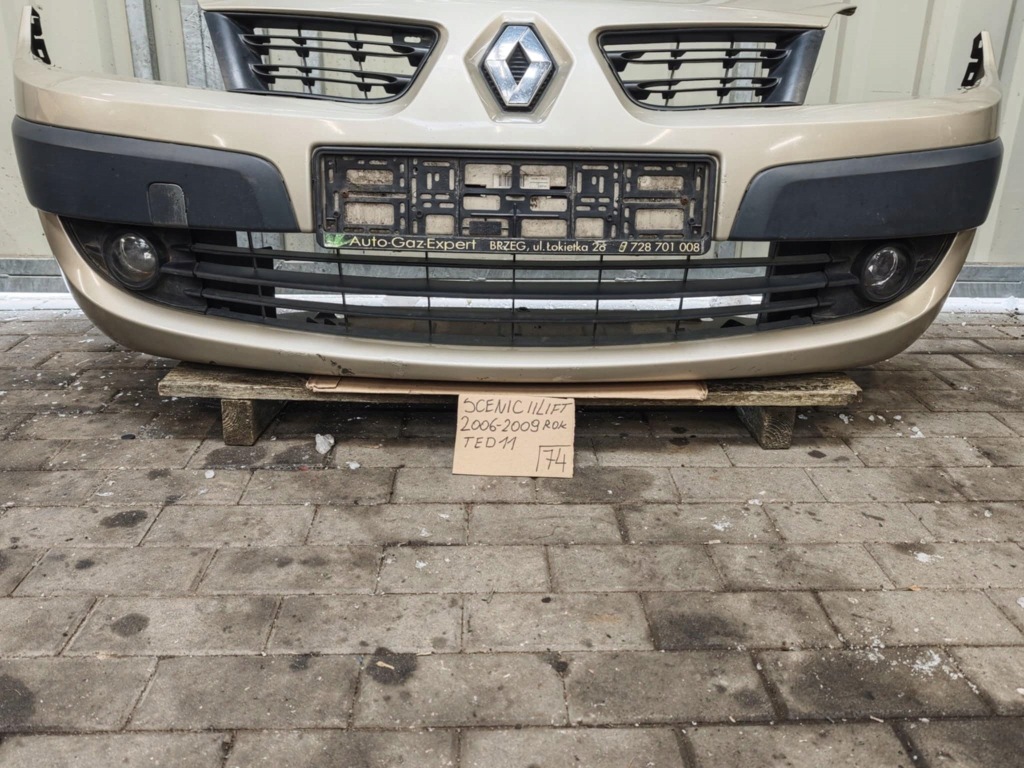 Ted11 ted 11 бампер передній перед renault scenic 2 2 рестайлінг  2006 - 2009 рік в Україні