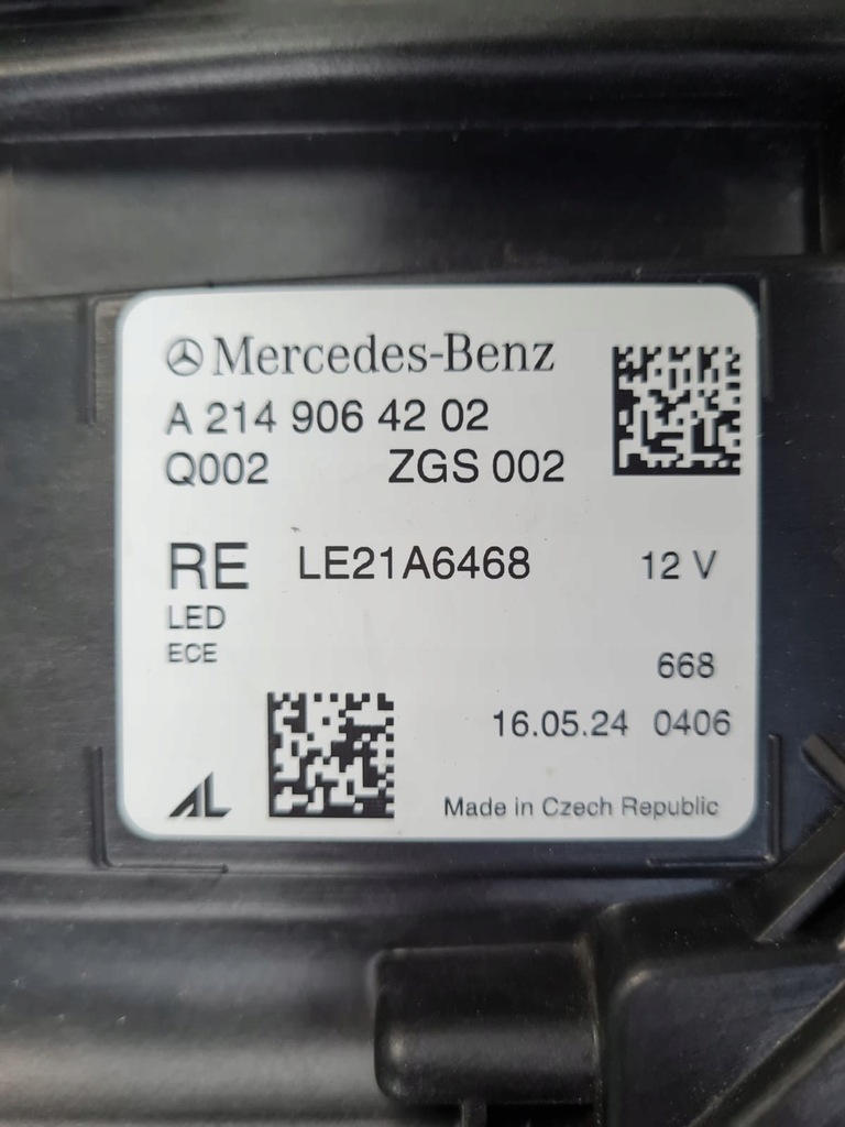 фото №16, Mercedes e klasa w214 214 лампы перед full led digital light