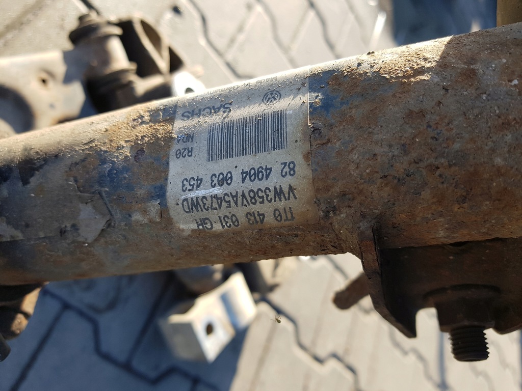 фото №6, Vw eos 06-10r 2.0 tdi амортизатор поворотный кулак левая перед