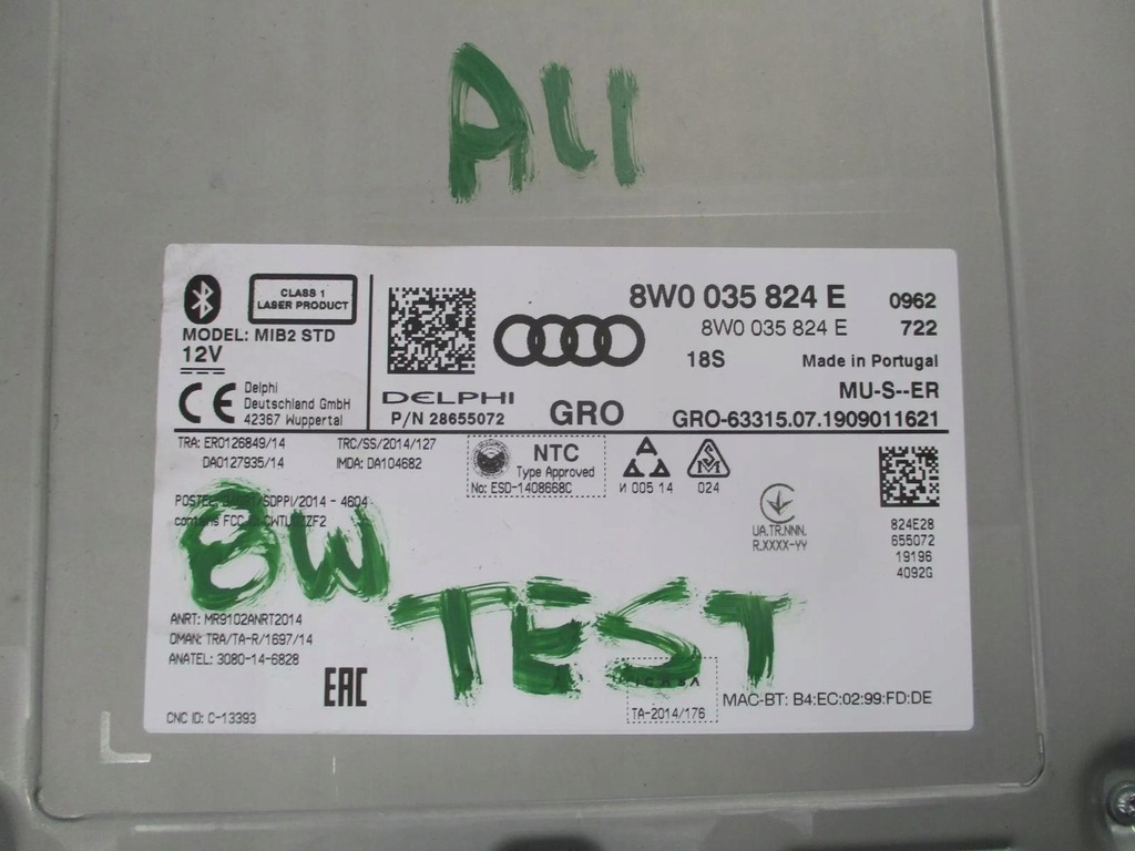 фото №6, Мультимедиа 8w0 8w0035824e audi a4 b9 2019r. монитор 8w1919604