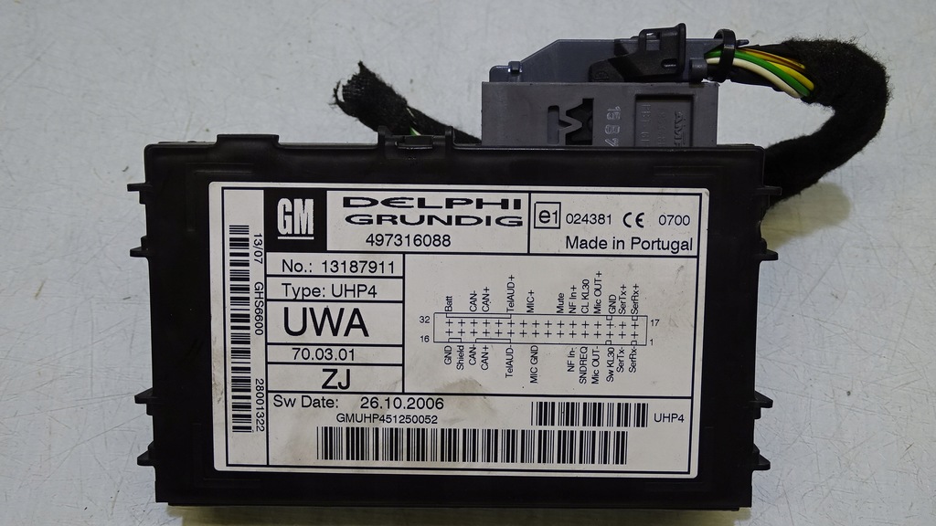 фото №1, Модуль bluetooth opel astra h 1.7cdti