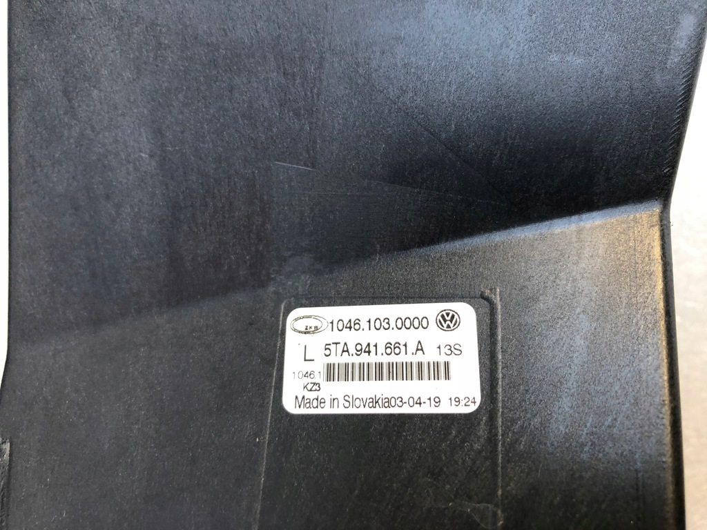 фото №5, Протитуманна фара лівий vw touran iii 5ta941661a
