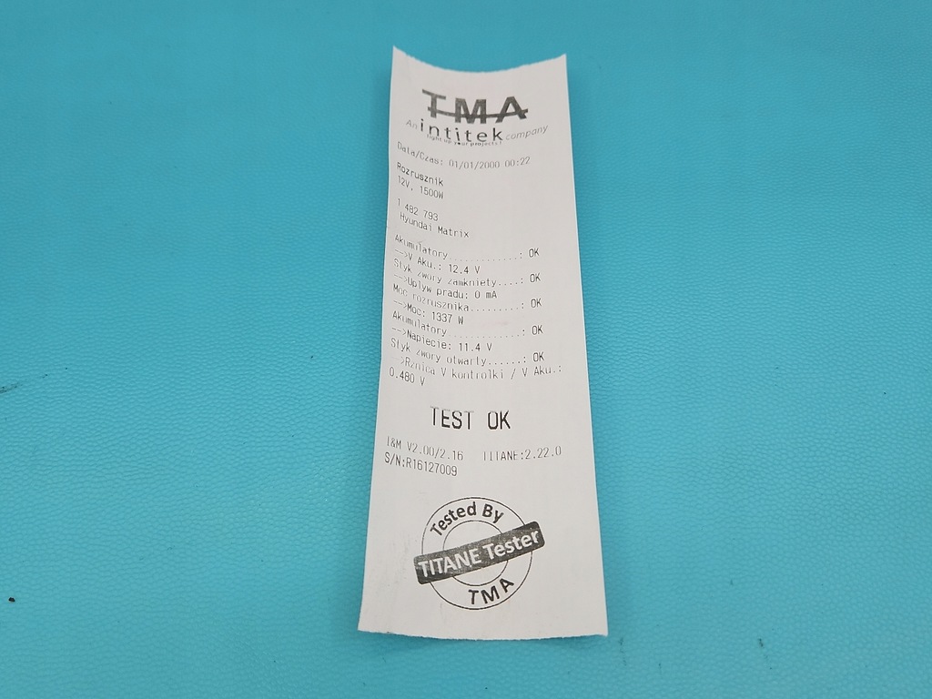 фото №6, Test стартер hyundai matrix 1.5 crdi 36100-27510