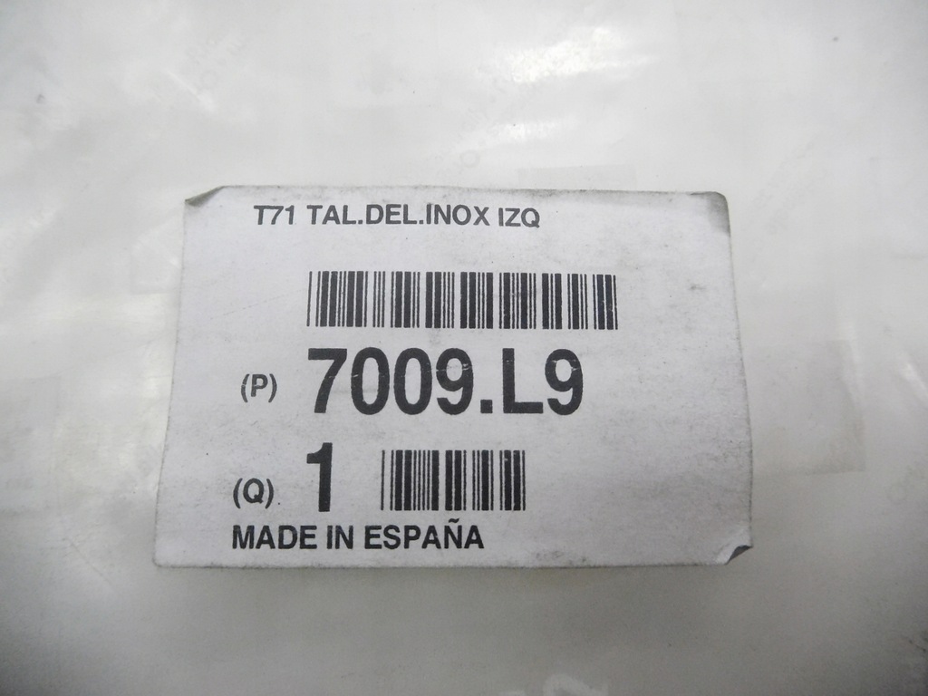 фото №7, Молдинг поріг ліва peugeot 307 оригінальний номер 7009.l9