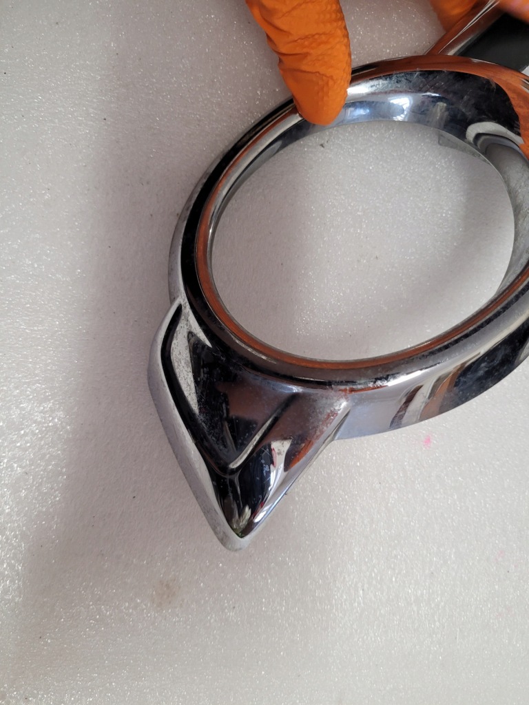 фото №4, Toyota hilux vii 7 хром заглушка решётка радиатора решётка рамка противотуманной фары левая oem