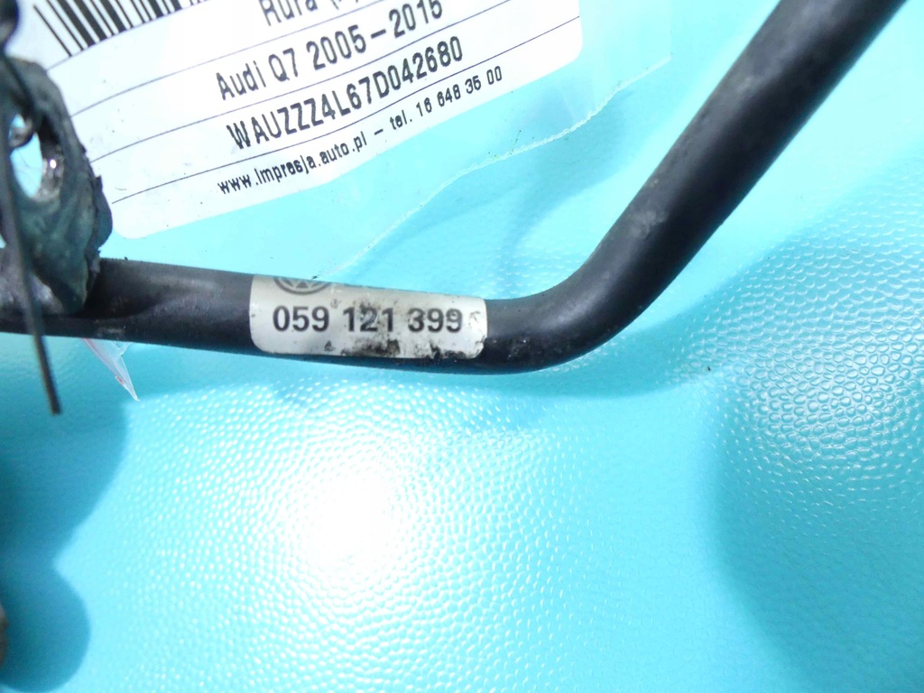 фото №5, Труба шланг wody audi q7 4l 059121399 3.0 tdi v6