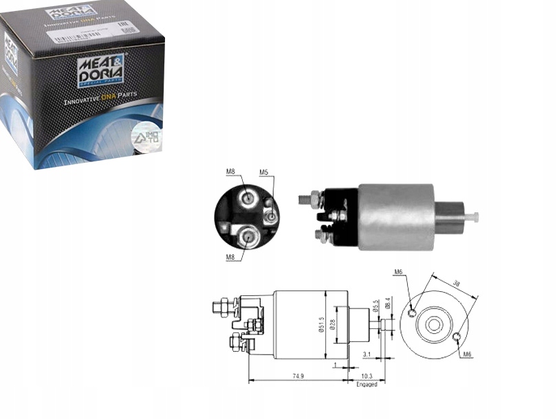 фото №1, Электромагнит стартер opel movano a renault master ii 2.5d 2.8d