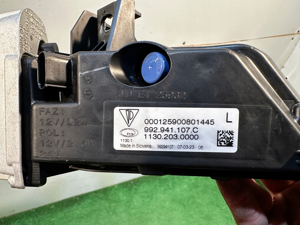 фото №10, Porsche carrera 911 992 поворотник противотуманная фара led drl левый 992941107c